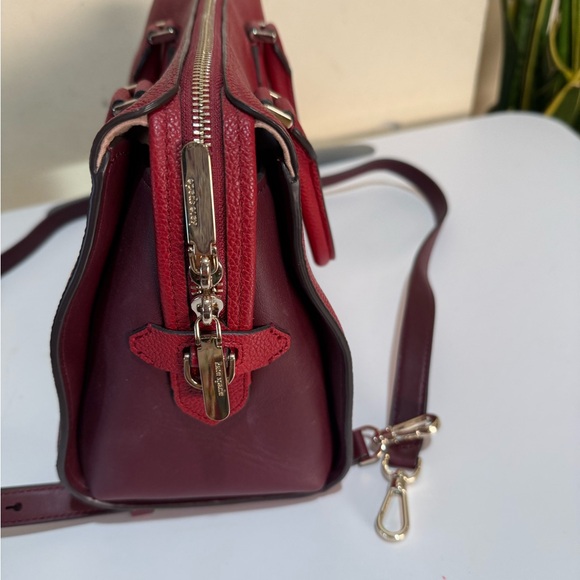 Kate Spade Red ZIP CODE Medium Satchel bag *NEW* *VINTAGE* - Picture 6 of 10